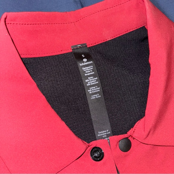 NWOT - Lululemon Coaches Jacket Oxblood - Men’s Size Small - Picture 8 of 10